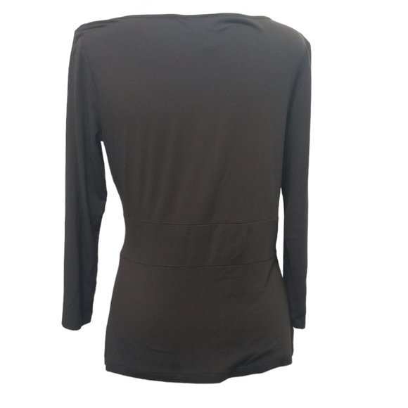 Ann Taylor LOFT Dark Brown Top - Picture 3 of 16